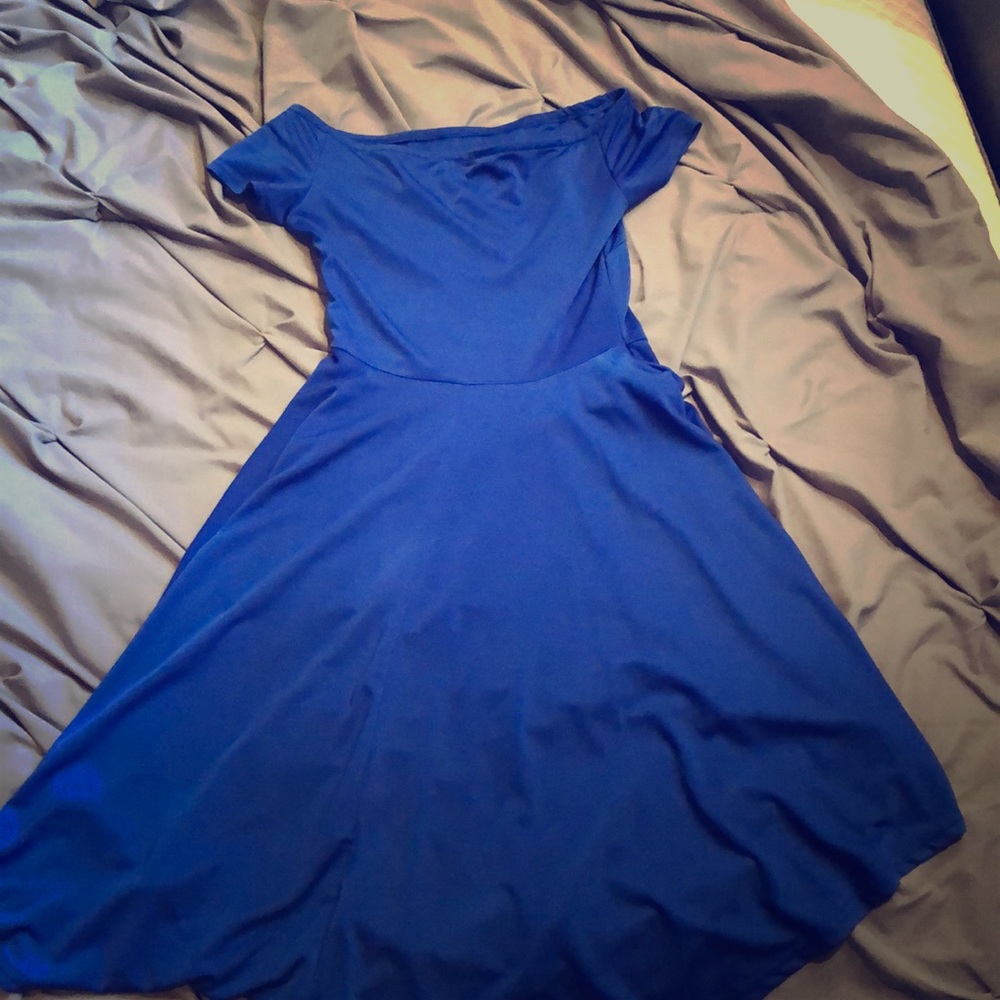 Blue Mid Length Dress.  Size S